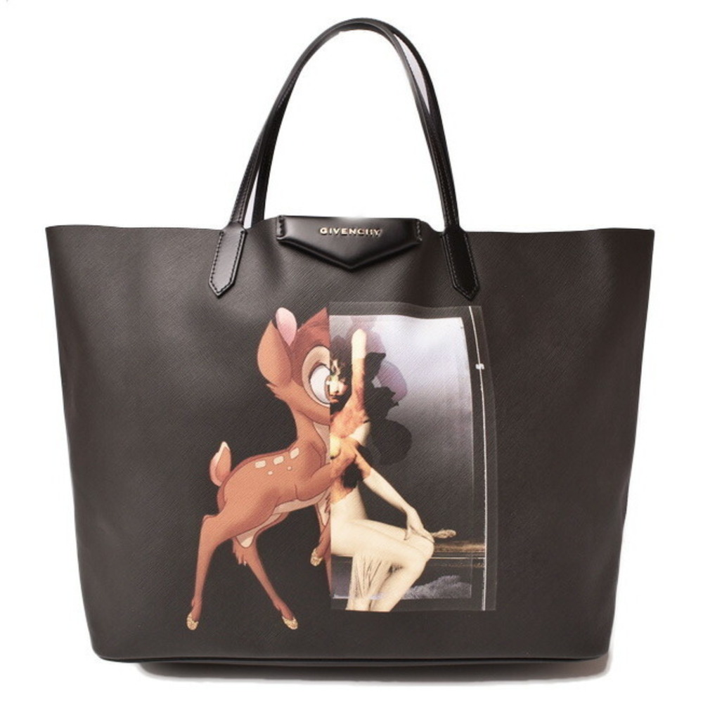 Givenchy Bambi Iconic Shoulder Tote Bag Disney Collaboration Nylon Black